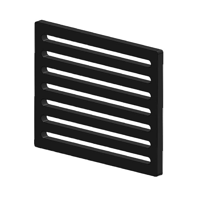 A solid steel fire grate measuring 195 by 155 millimetres and 10 millimetres thick